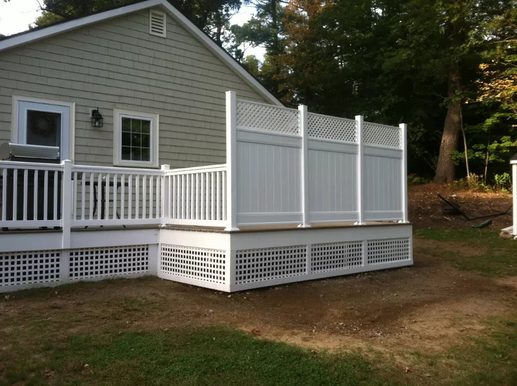 Deck Extension with Privacy Screen in Reading, MA